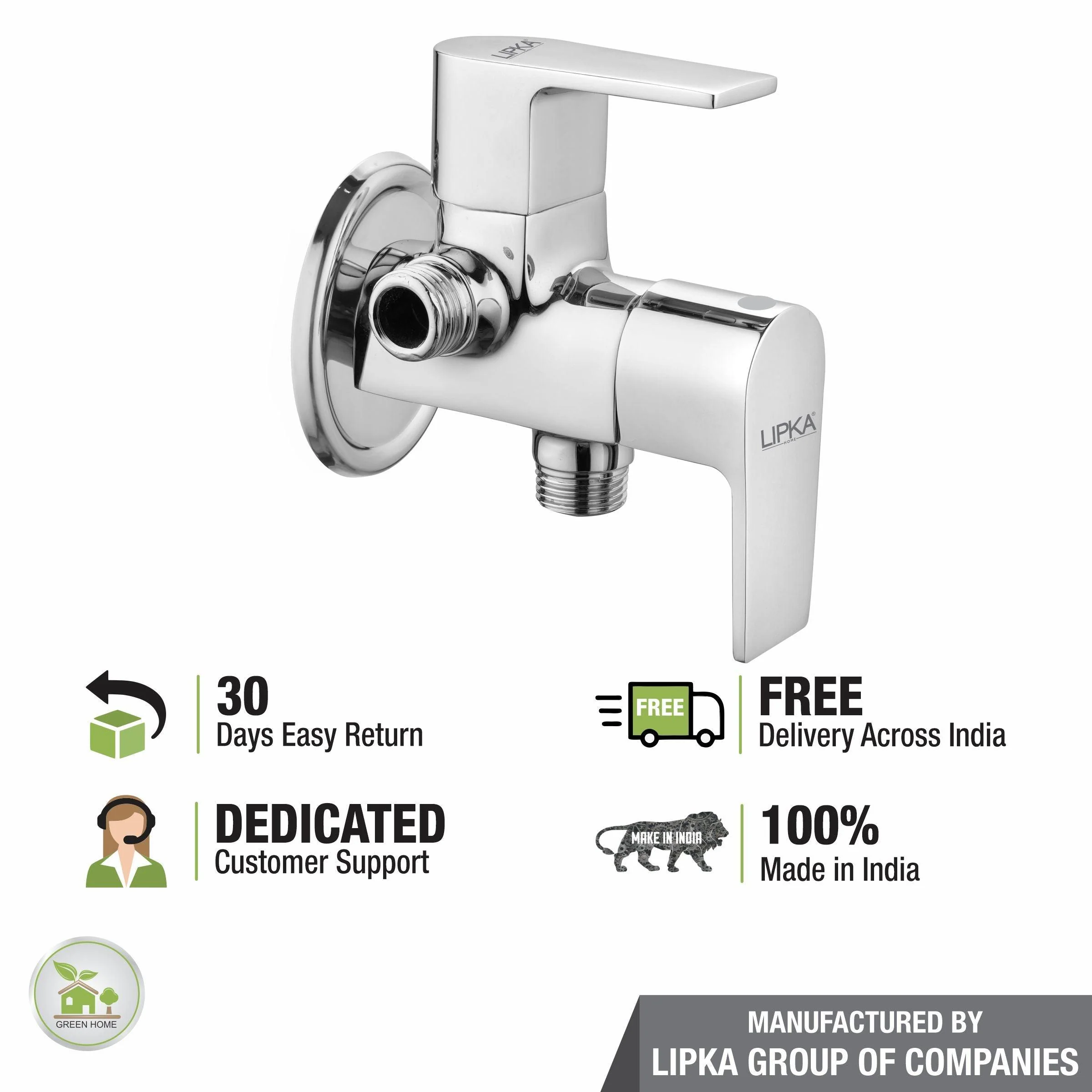 Victory Angle Valve Two Way Double Handle Brass Faucet - LIPKA - Image 5