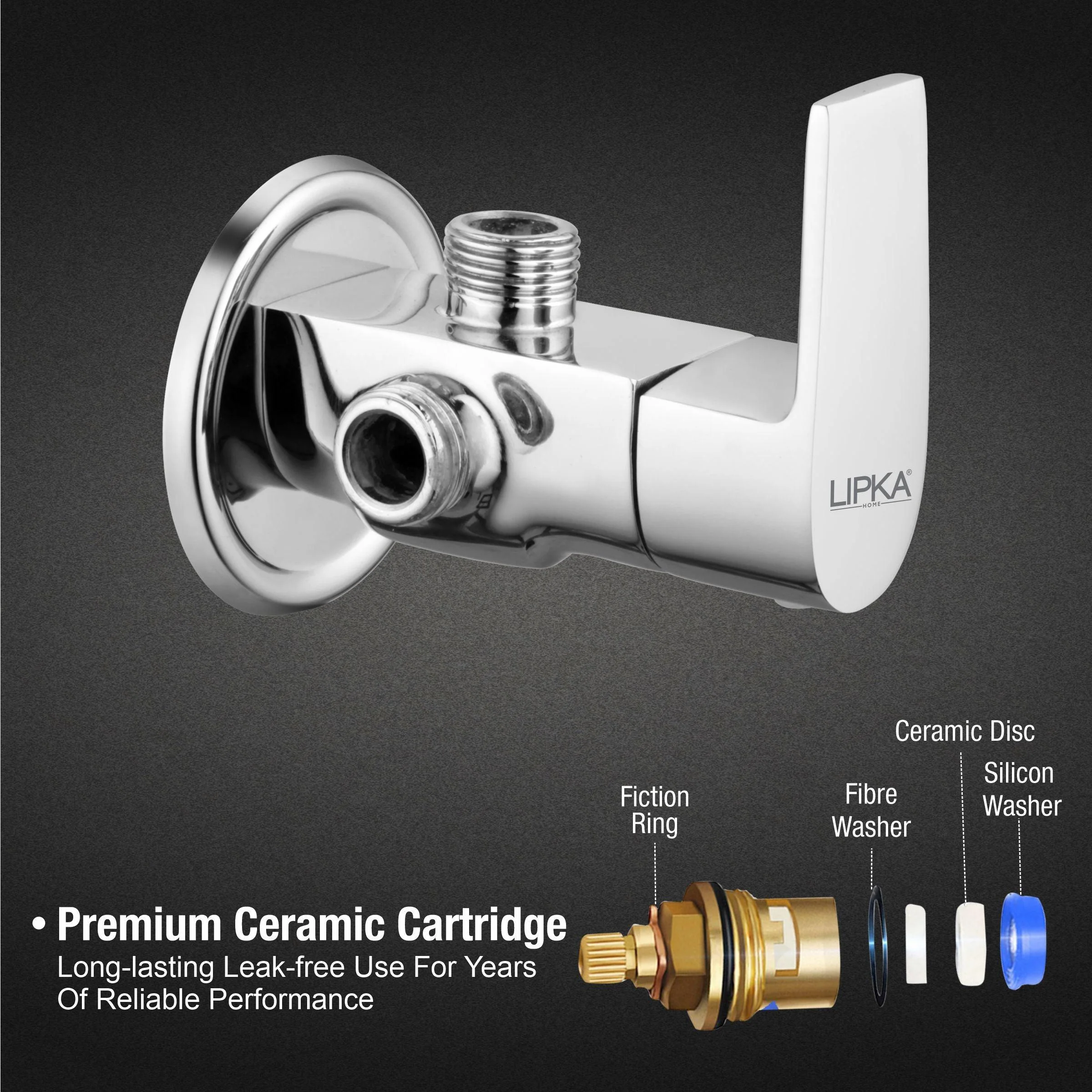 Victory Angle Valve Two Way Brass Faucet - LIPKA - Image 3