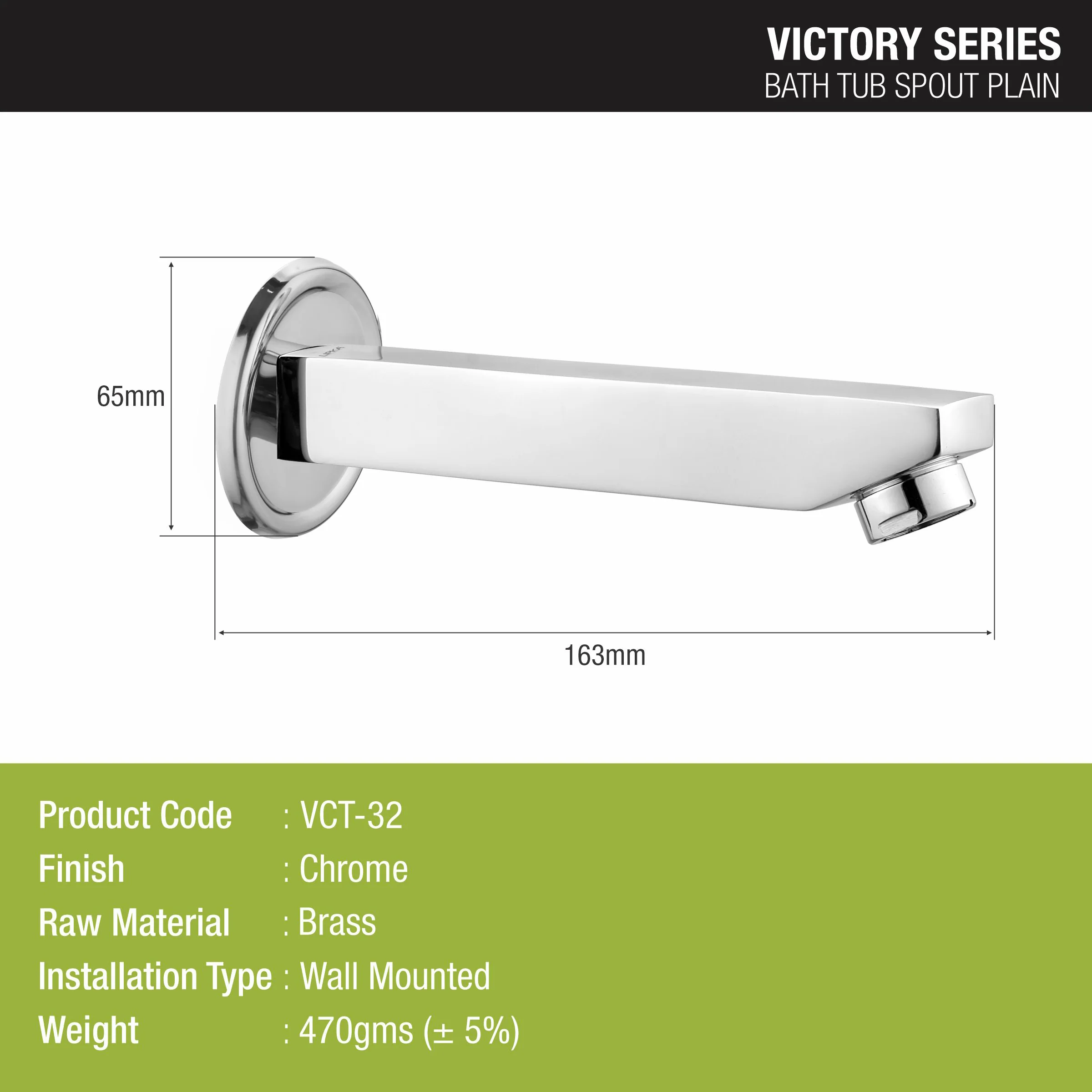 Victory Bathtub Spout Brass Faucet- LIPKA - Image 2