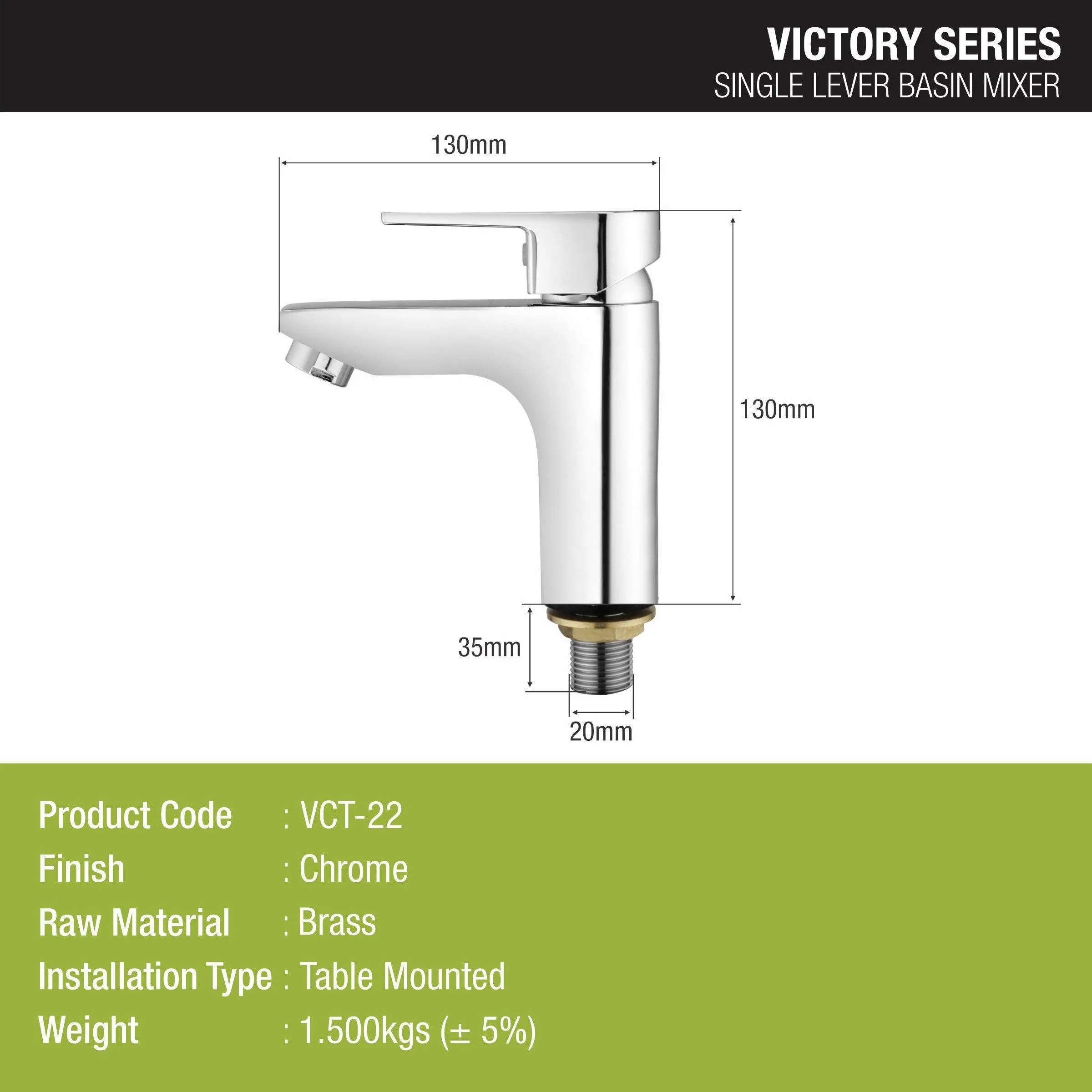 Victory Single Lever Basin Mixer Faucet - LIPKA - Image 3