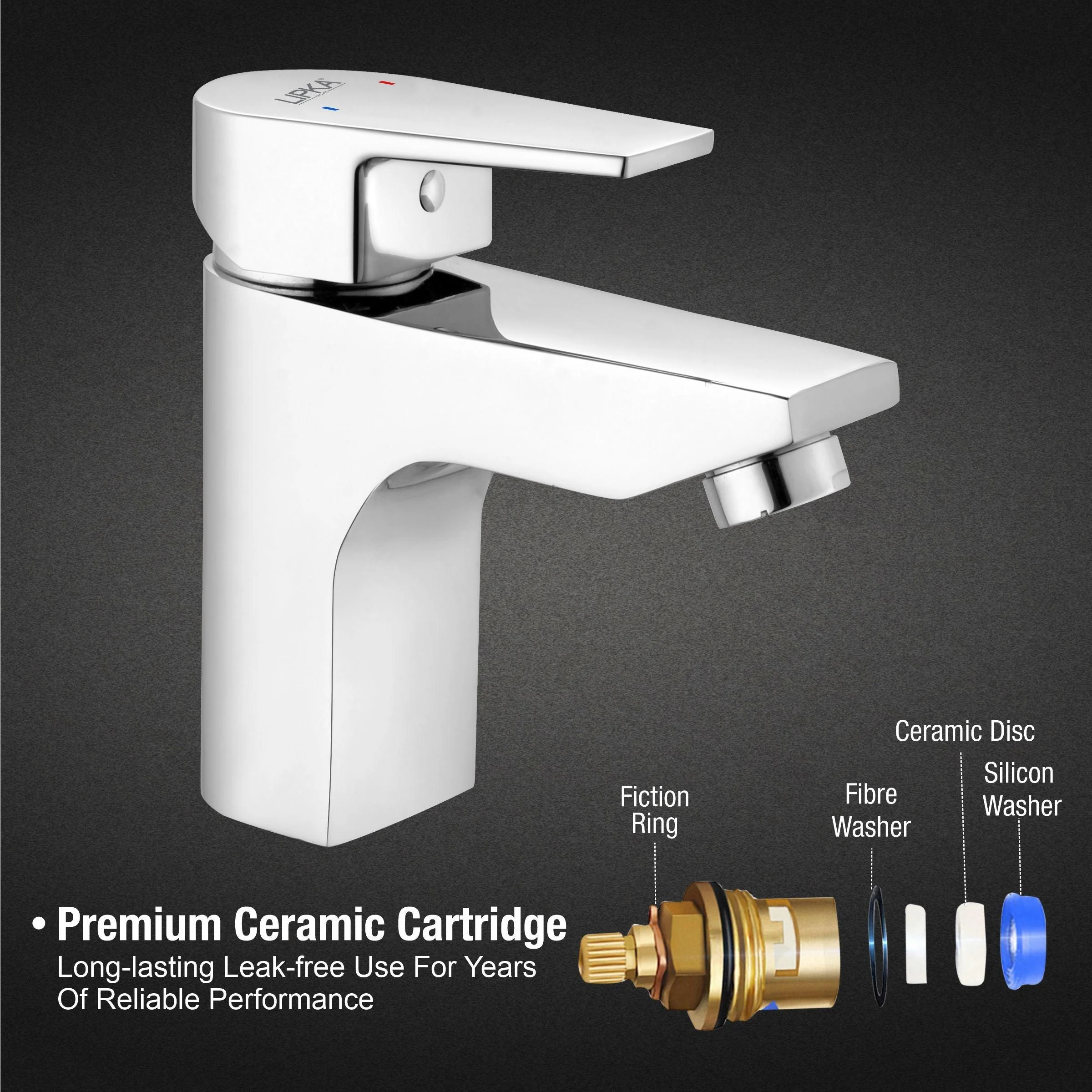 Victory Single Lever Basin Mixer Faucet - LIPKA - Image 4