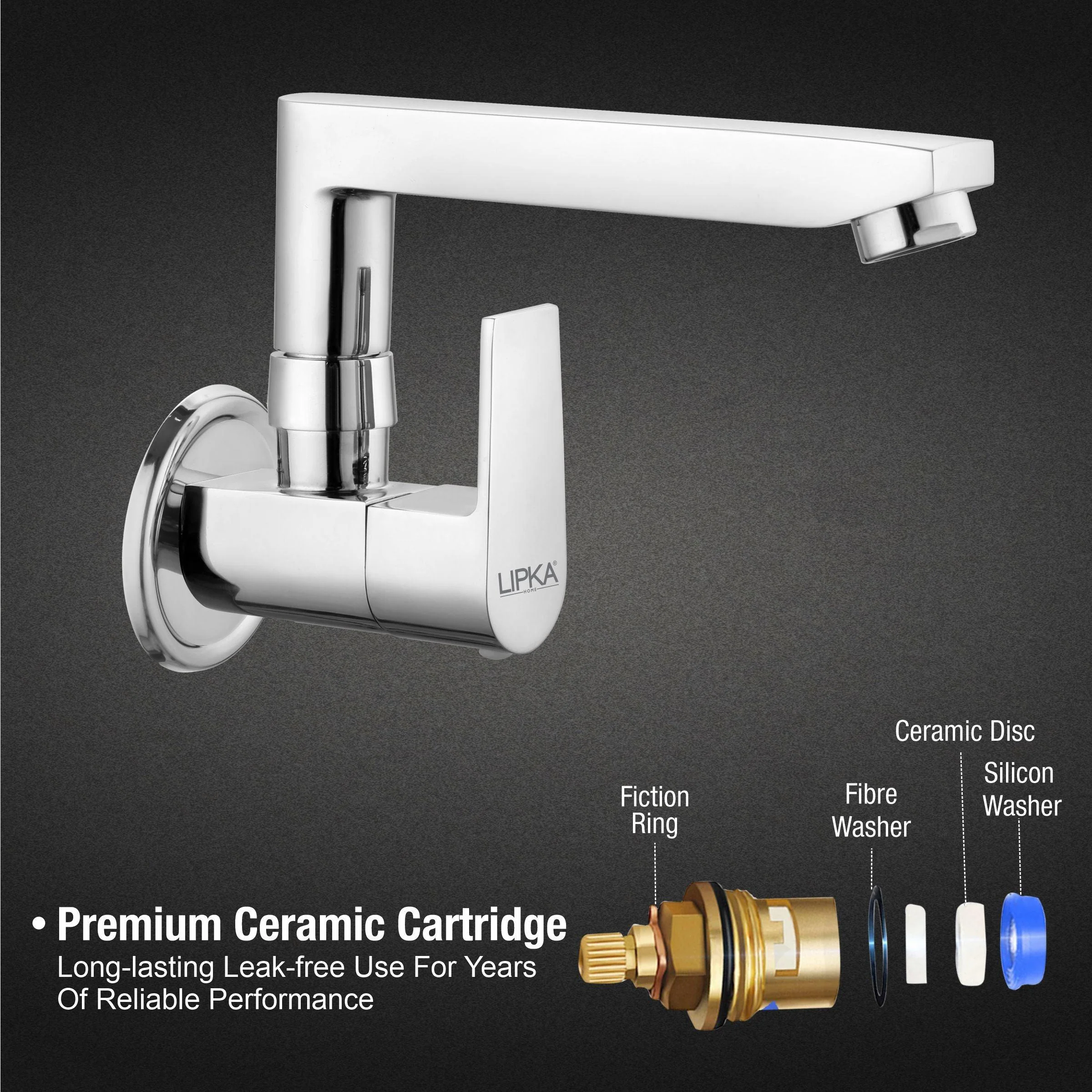 Victory Sink Tap Brass Faucet with Swivel Spout - LIPKA - Image 3