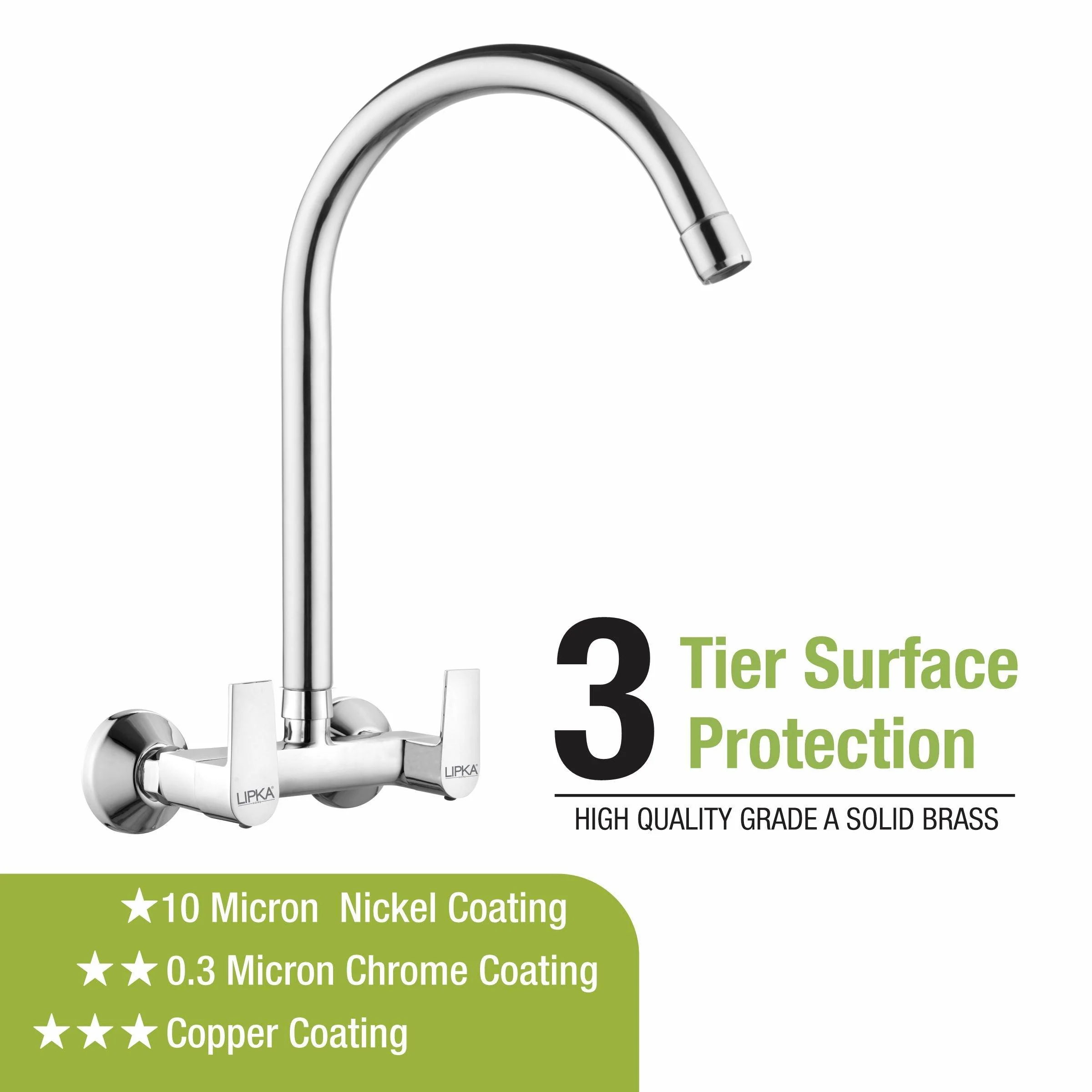 Victory Sink Mixer with Large (20 Inches) Round Swivel Spout Faucet - LIPKA - Image 4