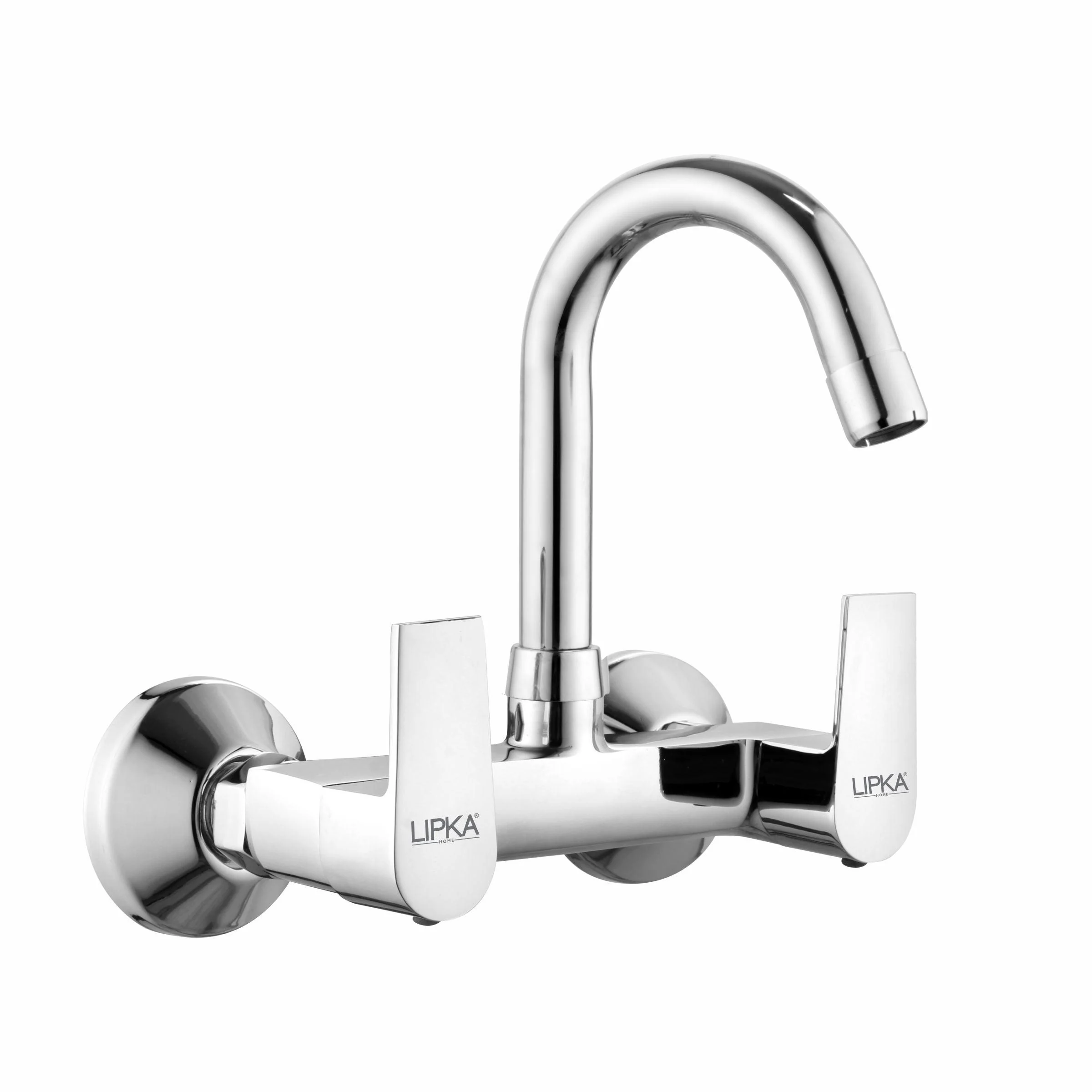 Victory Sink Mixer Brass Faucet with Round Swivel Spout (12 Inches) - LIPKA