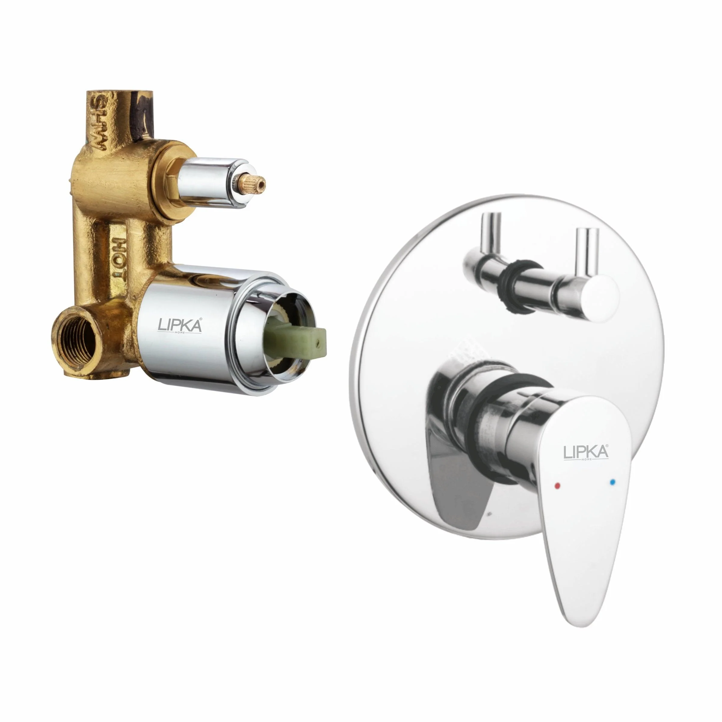 Virgo 2-inlet Single Lever Diverter (Complete Set)- LIPKA