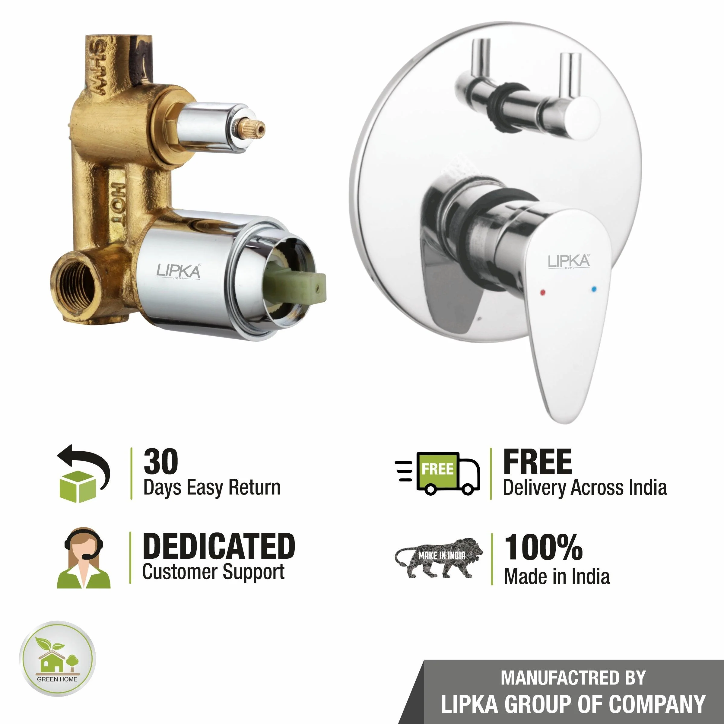 Virgo 2-inlet Single Lever Diverter (Complete Set)- LIPKA - Image 4