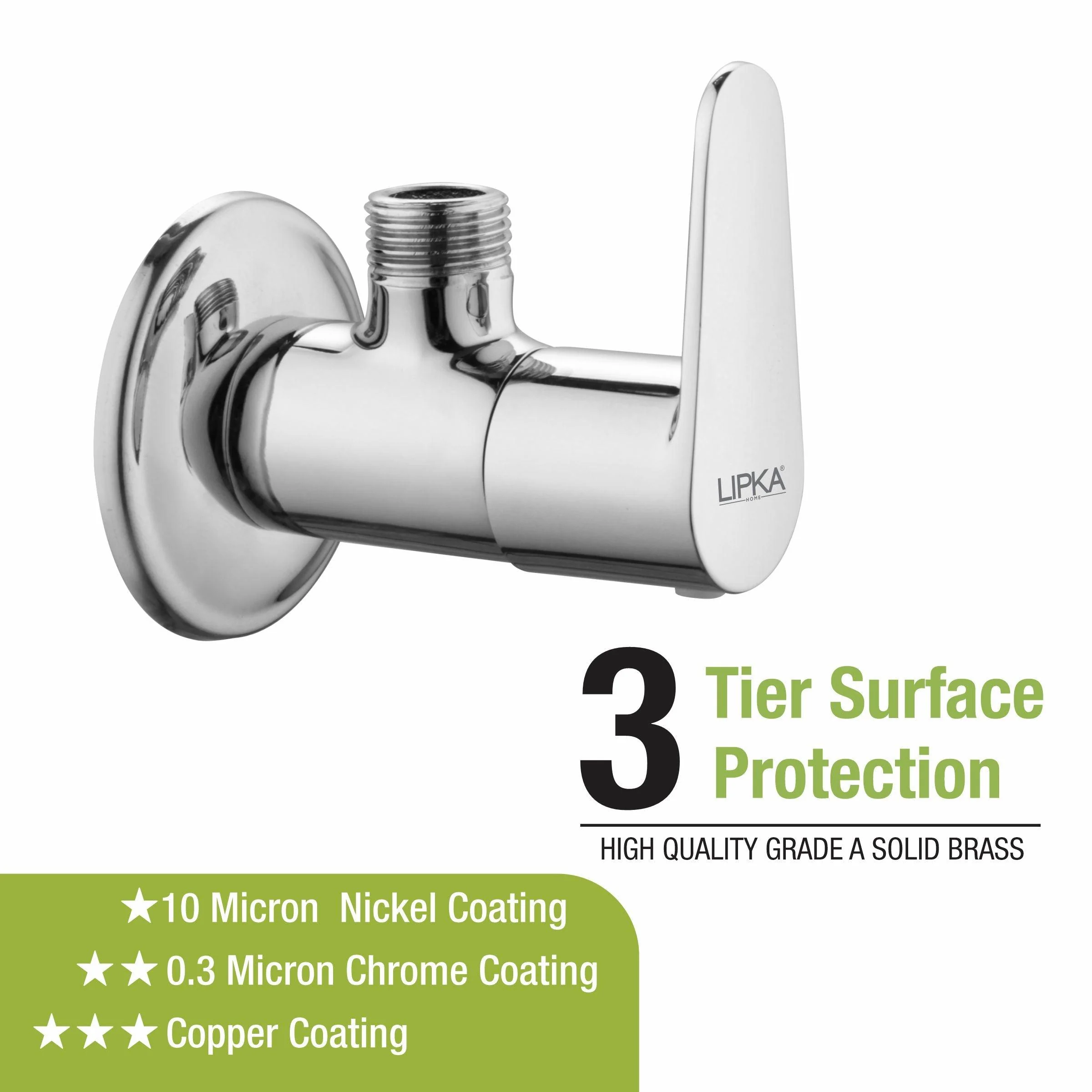Virgo Angle Valve Brass Faucet - LIPKA - Image 4