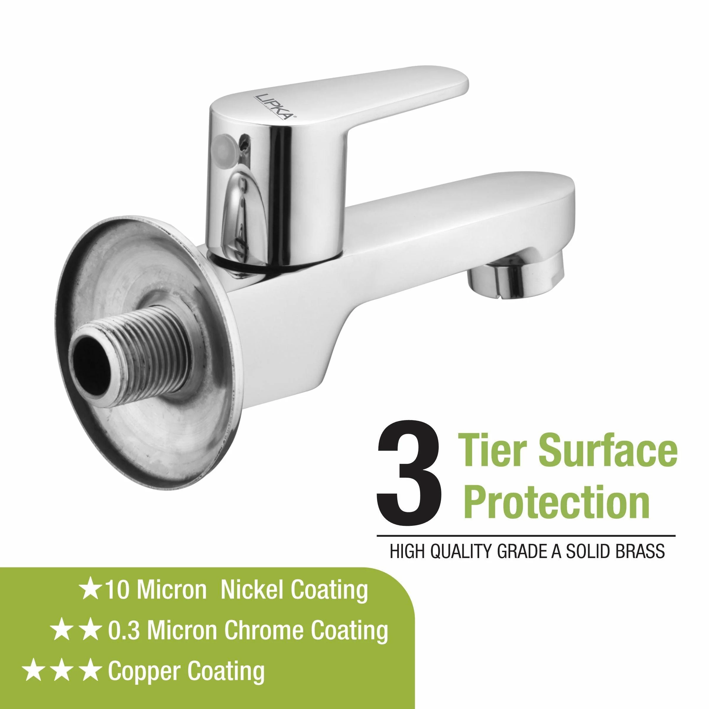 Virgo Bib Tap Long Body Brass Faucet - LIPKA - Image 4
