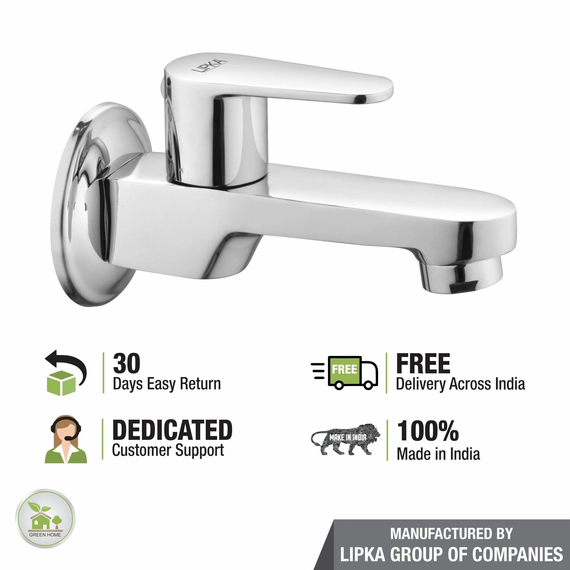 Virgo Bib Tap Long Body Brass Faucet - LIPKA - Image 6