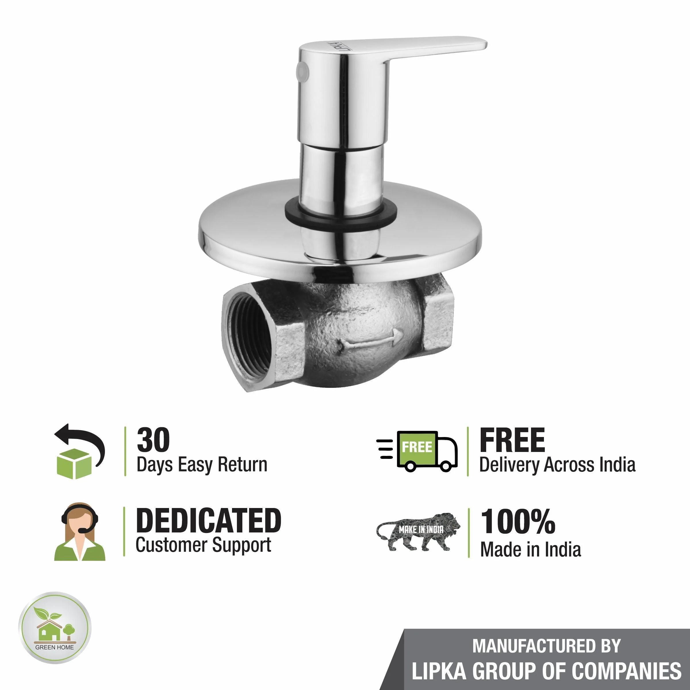 Virgo Flush Cock 25mm Brass Faucet - LIPKA - Image 6