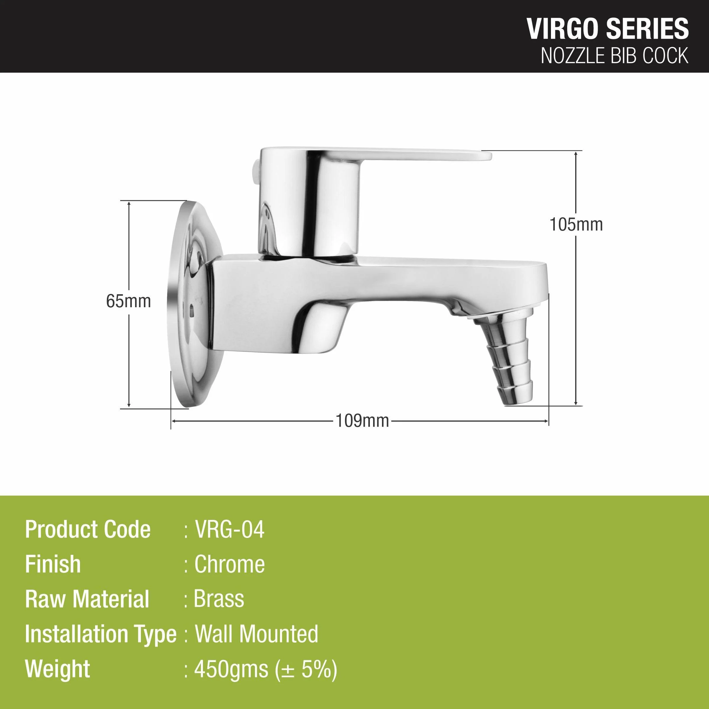 Virgo Nozzle Bib Tap Brass Faucet - LIPKA - Image 2