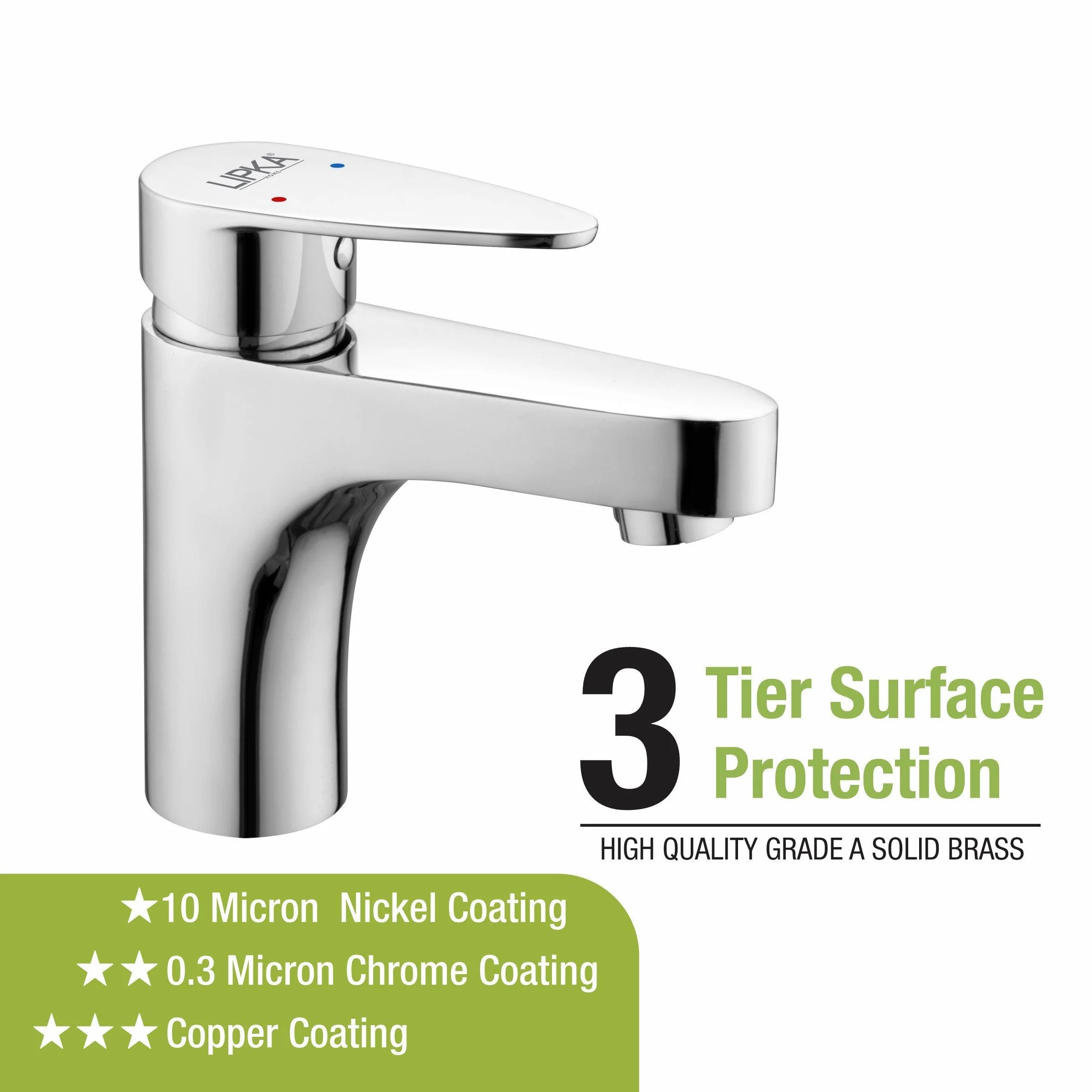 Virgo Single Lever Basin Mixer Faucet - LIPKA - Image 4