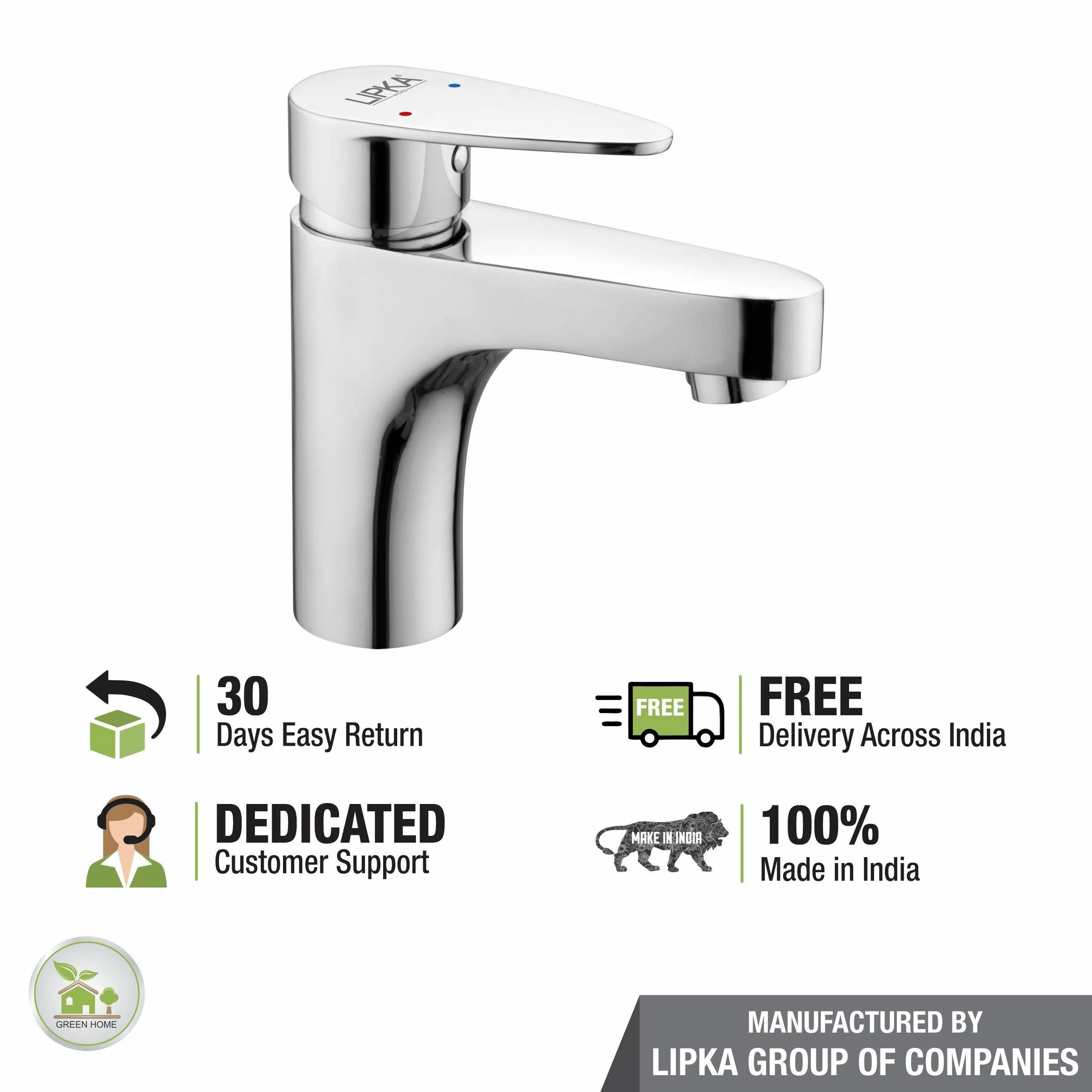 Virgo Single Lever Basin Mixer Faucet - LIPKA - Image 6