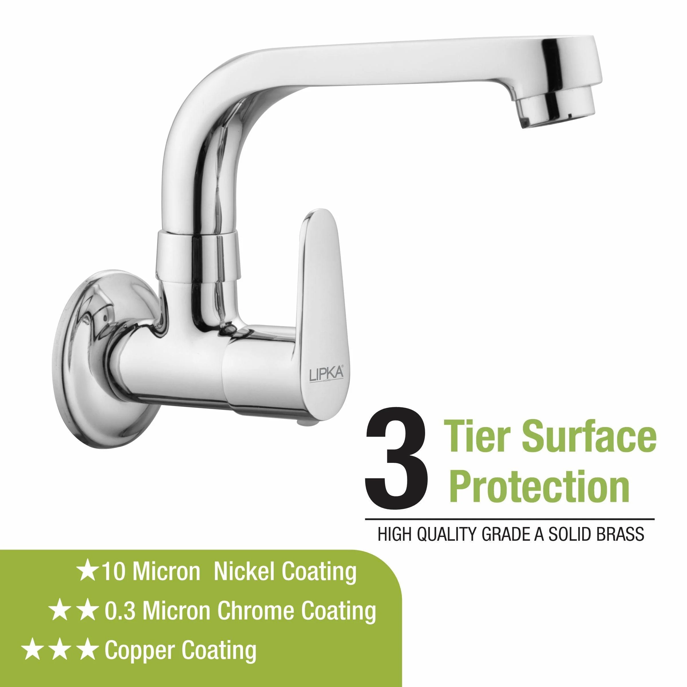 Virgo Sink Tap with Swivel Spout Brass Faucet - LIPKA - Image 4