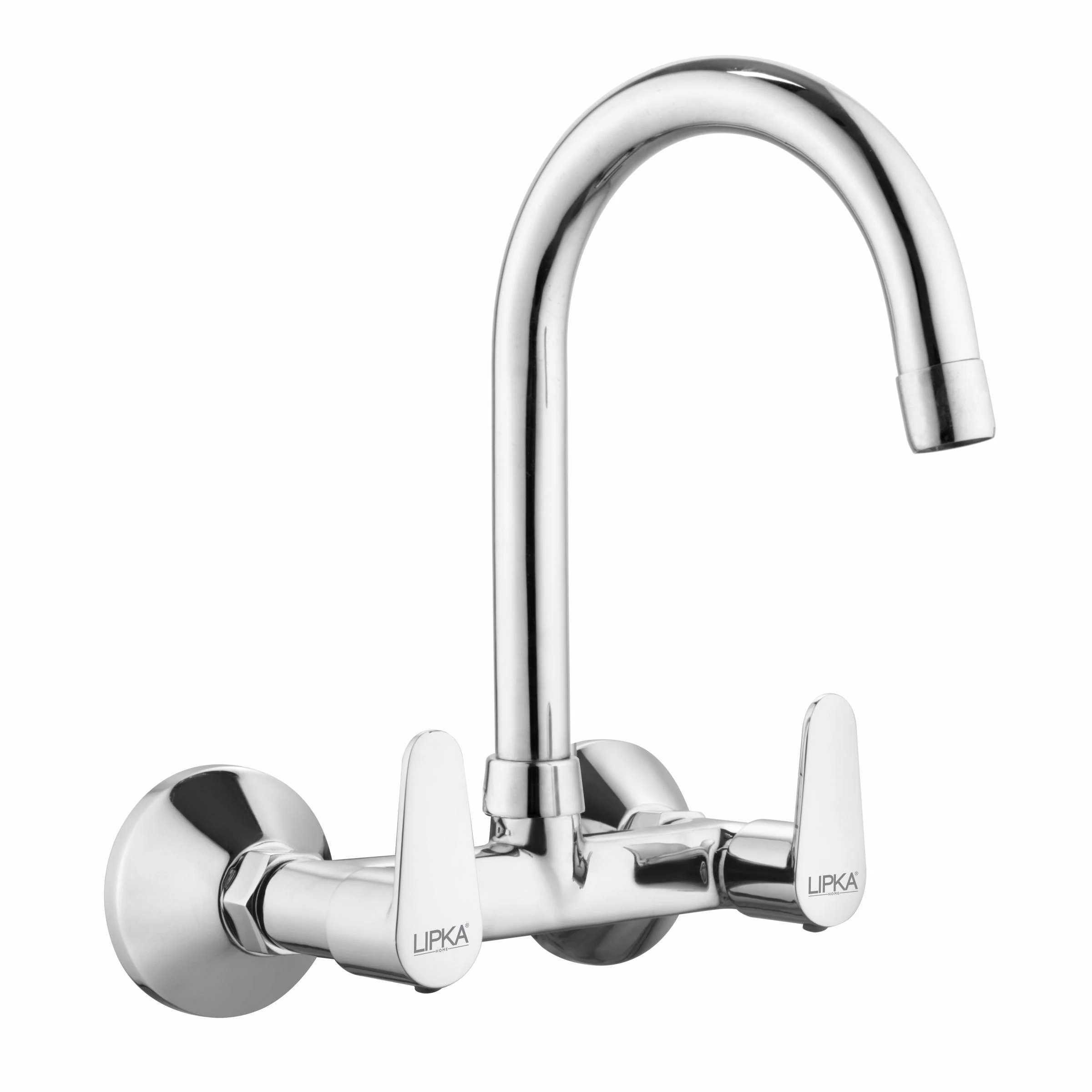 Virgo Sink Mixer Brass Faucet with Round Swivel Spout (15 Inches) - LIPKA