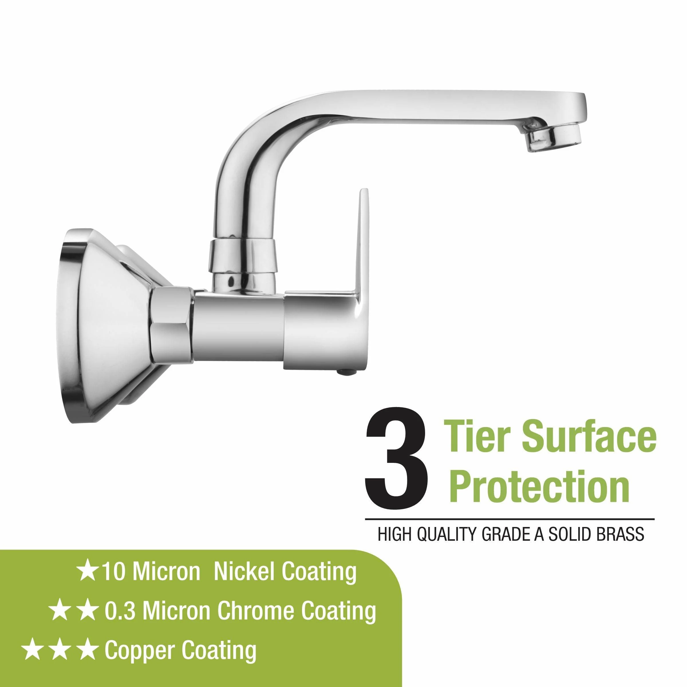 Virgo Sink Mixer Brass Faucet with Swivel Spout Faucet - LIPKA - Image 4
