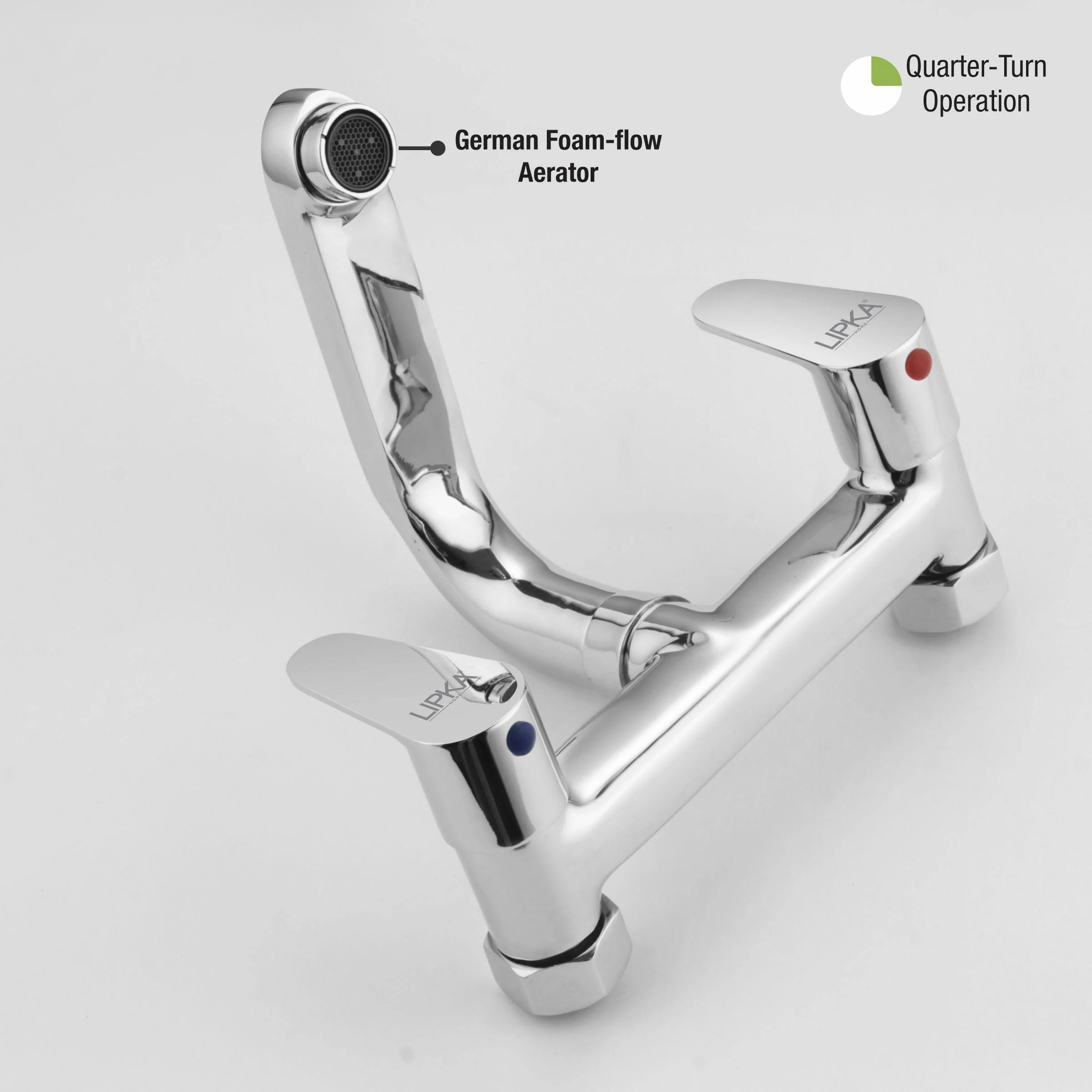 Virgo Sink Mixer Brass Faucet with Swivel Spout Faucet - LIPKA - Image 5