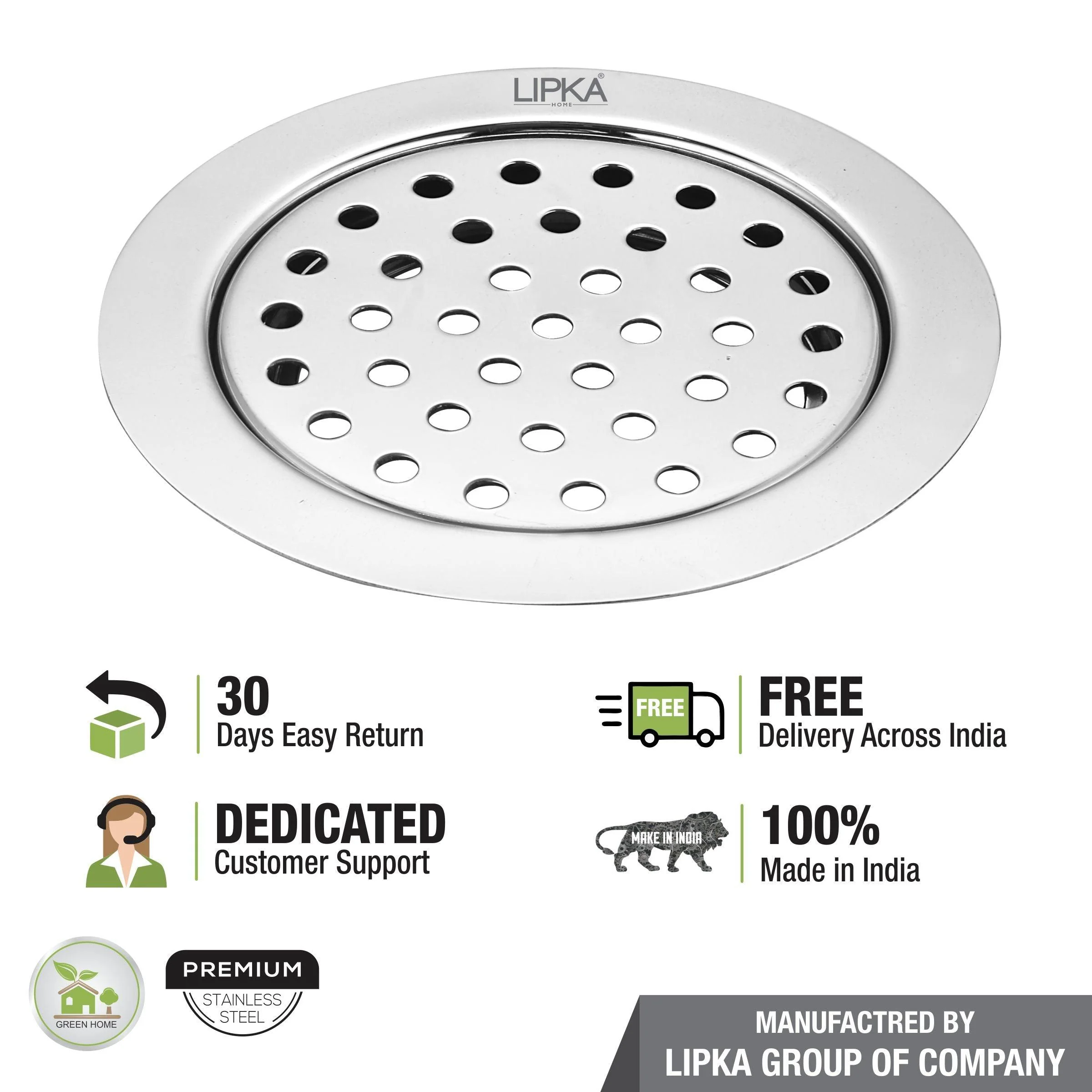 YU Round Floor Drain (5 inches) - LIPKA - Image 4
